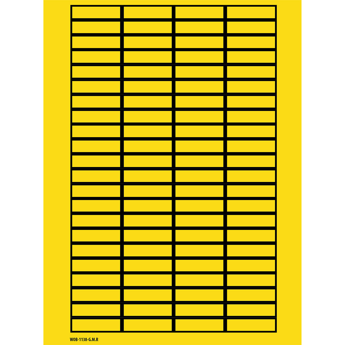 Beschriftbare Etiketten auf Bögen - 11 x 38 mm - B-500