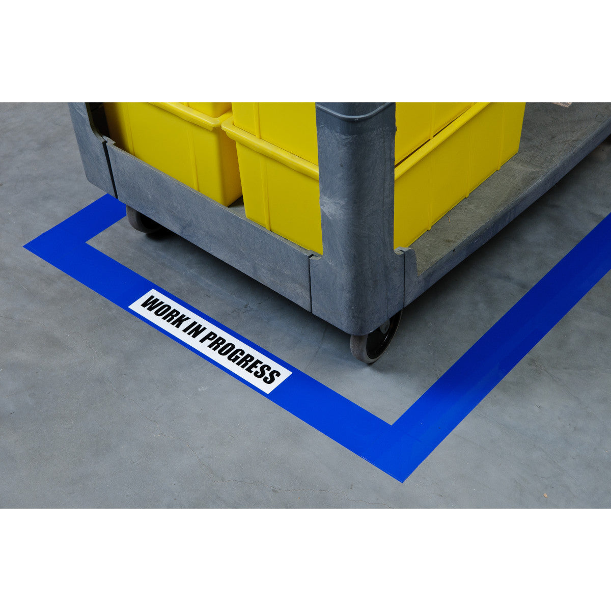 Bodenmarkierung - 76,2mm Blaue Toughstripe Polyester