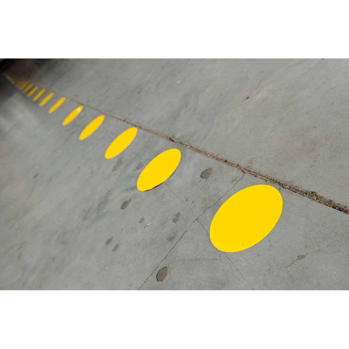 Punkte - 89mm Gelbe Toughstripe Polyester