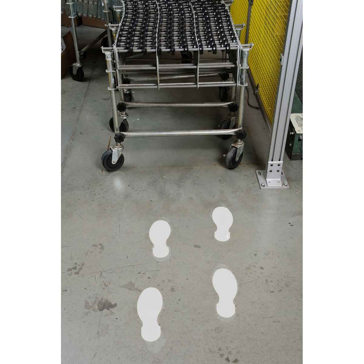 Fussabdrucke - Weisse Toughstripe Polyester
