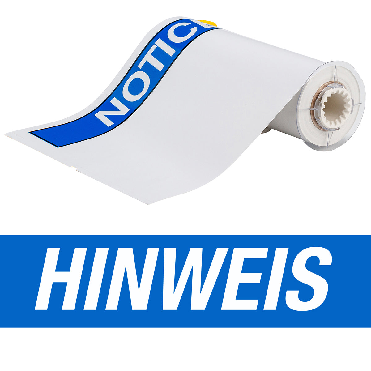 BBP85 Etiketten - Vinyl 254x356 HINWEIS