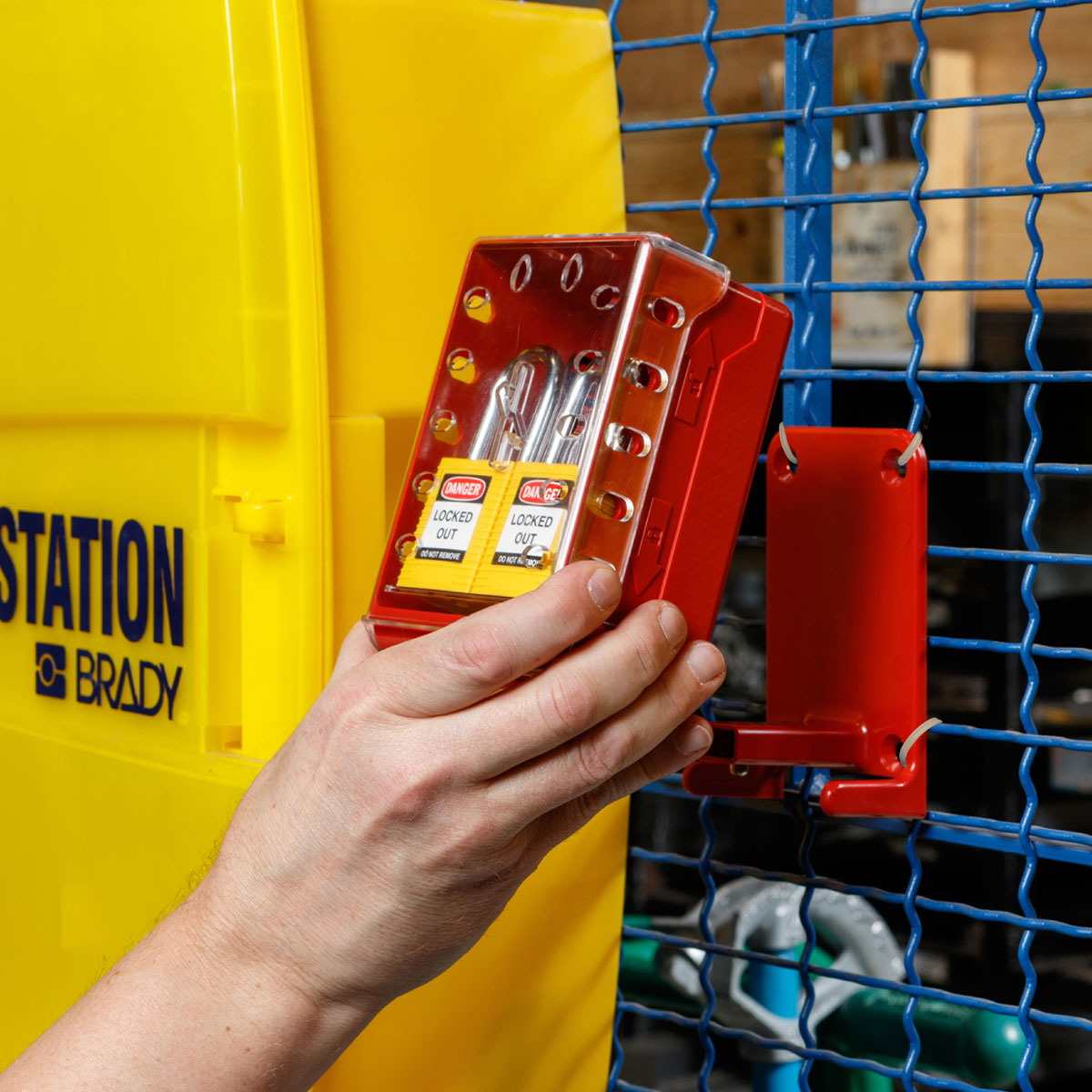 Ultra-compact locking box + 6 yellow KA locks