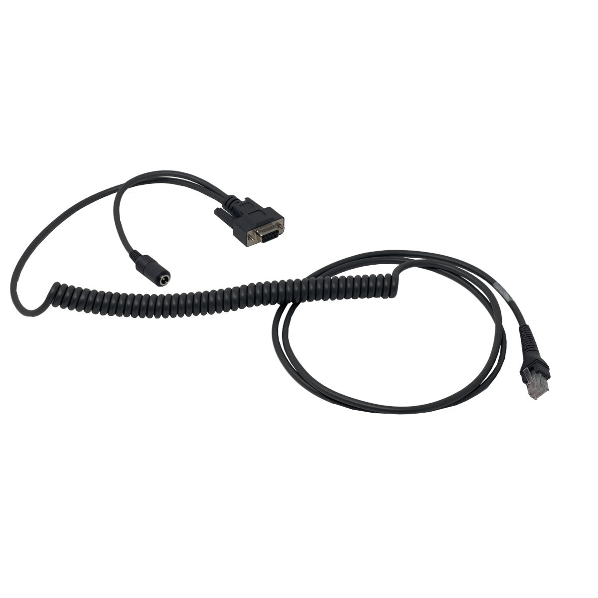 2,5 m langes RS-232-Spiralkabel für Code Reader
