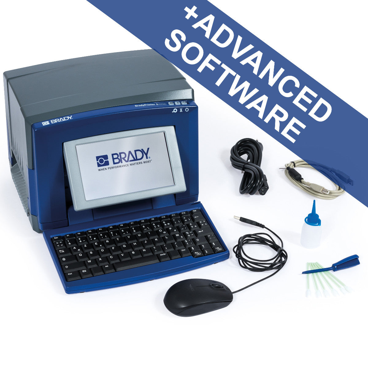 S3100 sign and label printer with Wi-Fi - QWERTZ + BWS Suite