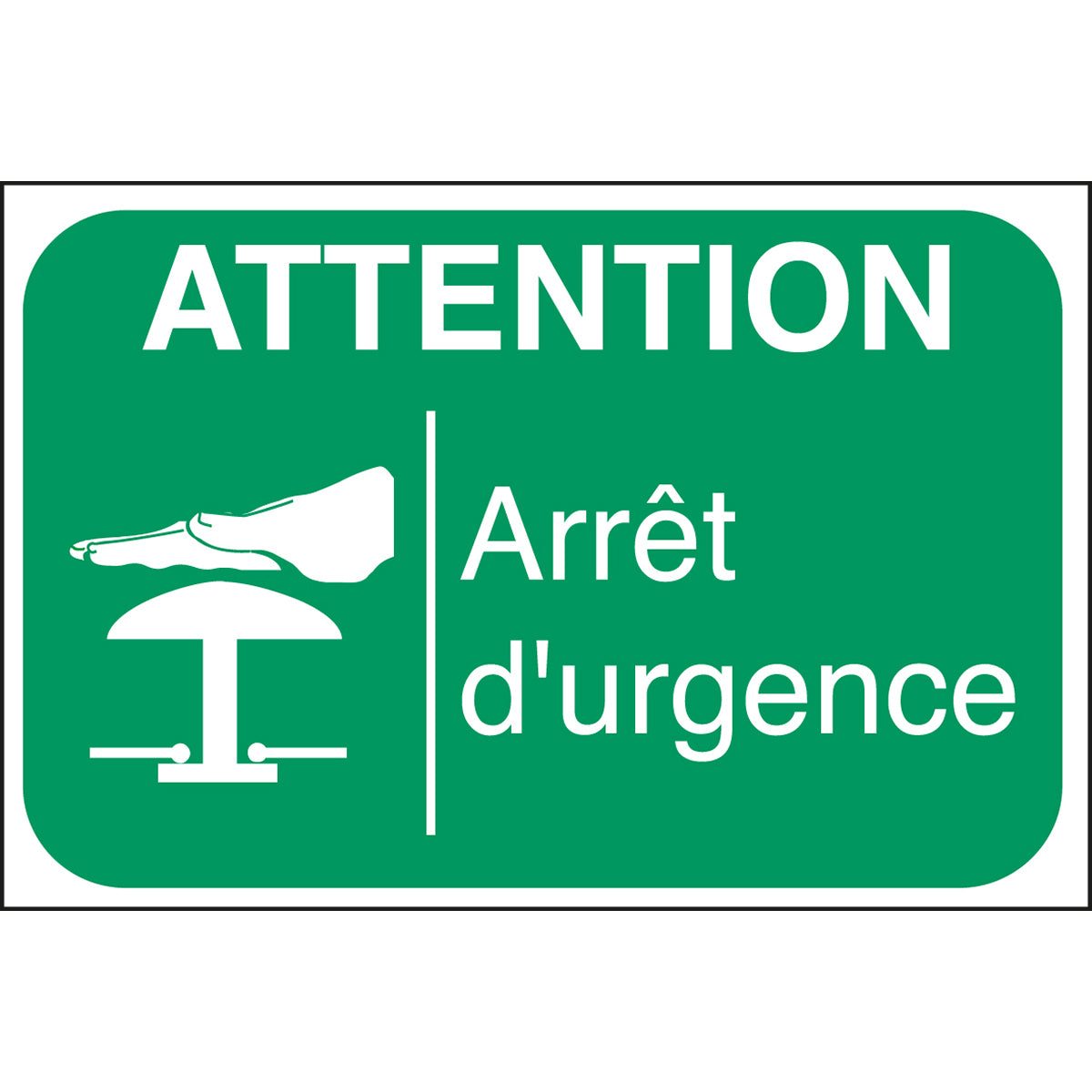 Étiquettes adhésives : Sécurité auprès des machines (produit francophone)