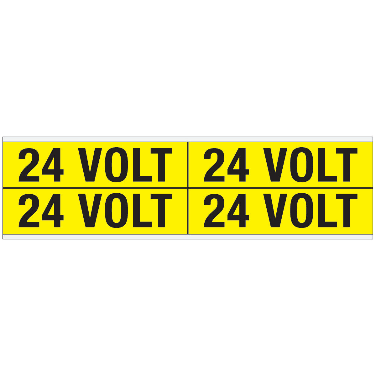 Warnschilder für die Spannungskennzeichnung - 24 VOLT