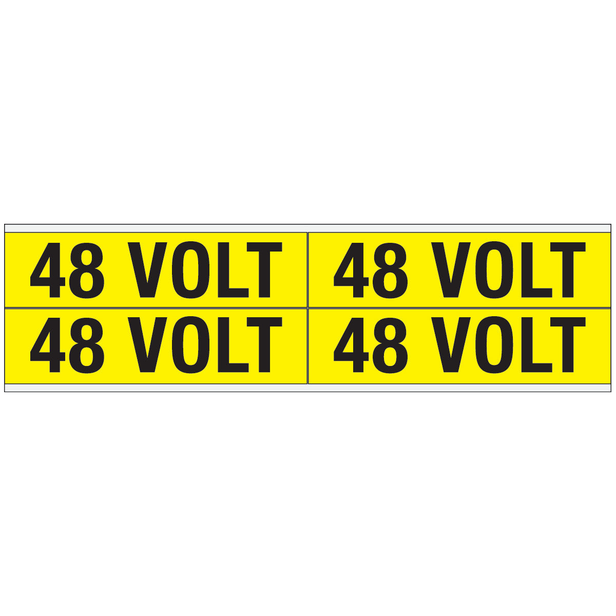 Warnschilder für die Spannungskennzeichnung - 48 VOLT