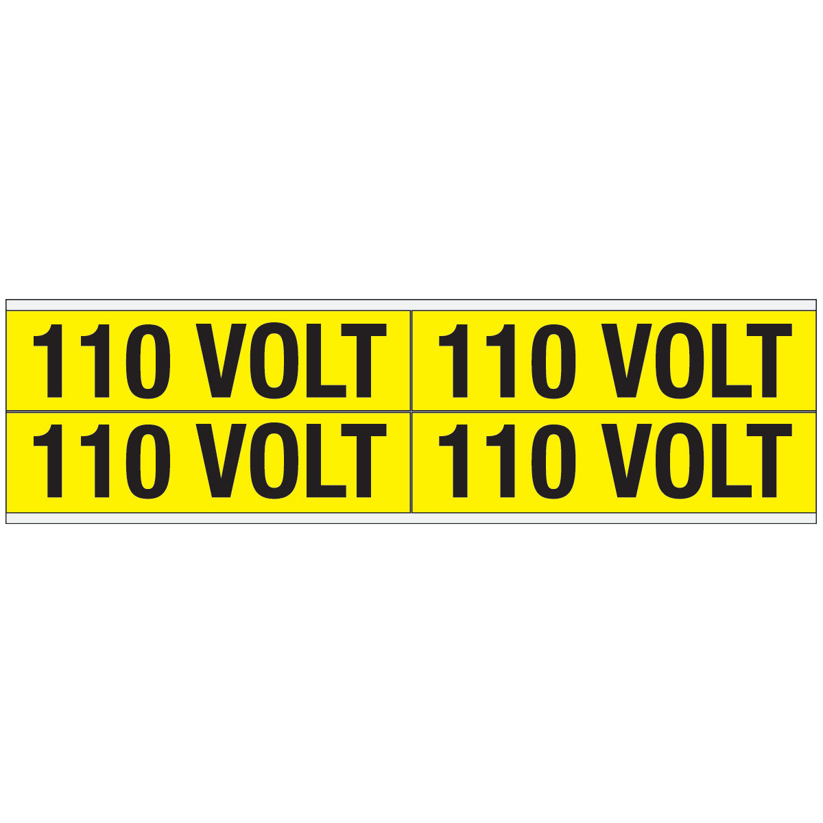 Warnschilder für die Spannungskennzeichnung - 110 VOLT