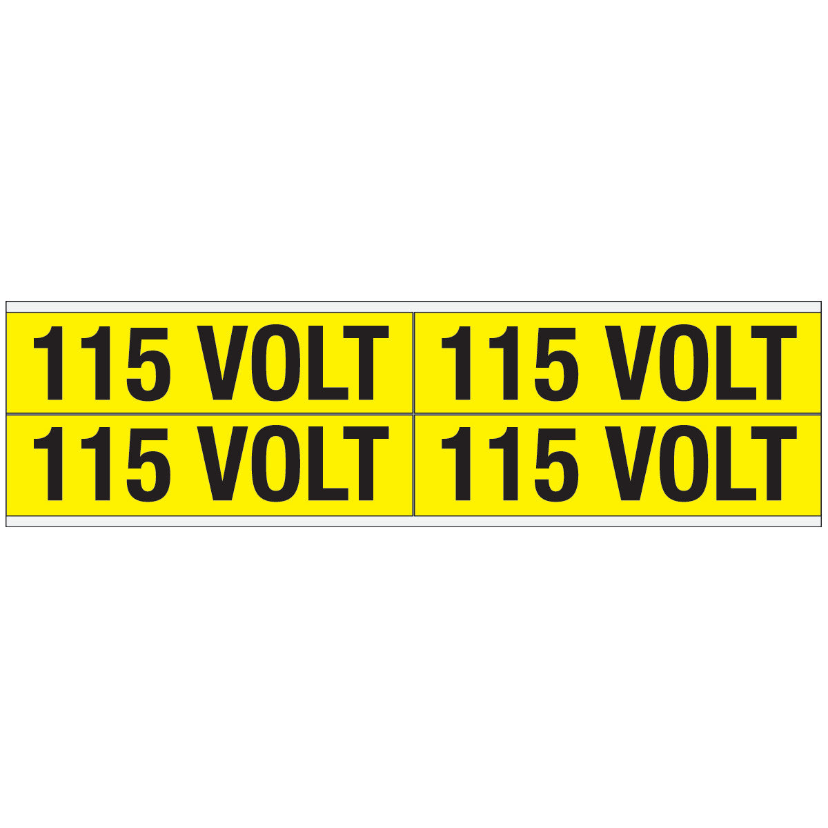 Warnschilder für die Spannungskennzeichnung - 115 VOLT