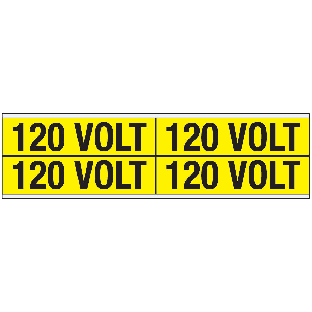 Warnschilder für die Spannungskennzeichnung - 120 VOLT