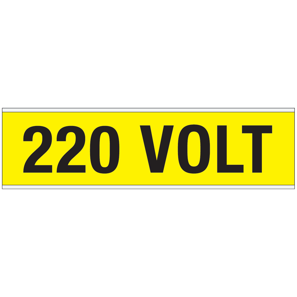 Warnschilder für die Spannungskennzeichnung - 220 VOLT