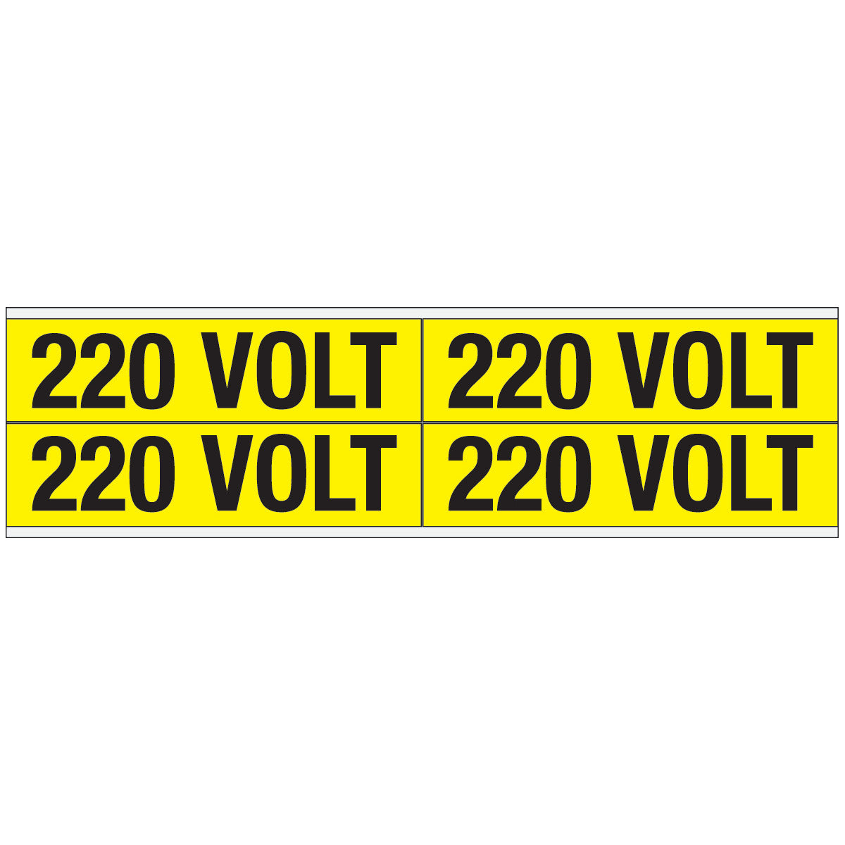 Warnschilder für die Spannungskennzeichnung - 220 VOLT