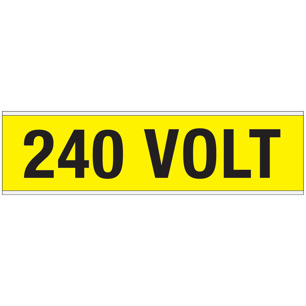 Warnschilder für die Spannungskennzeichnung - 240 VOLT