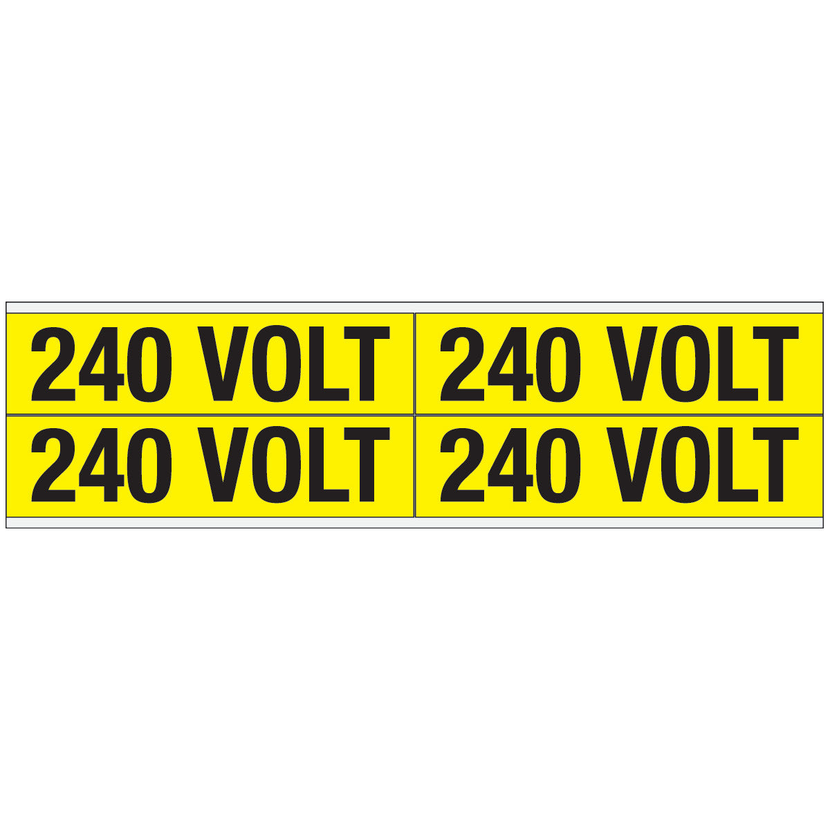 Warnschilder für die Spannungskennzeichnung - 240 VOLT