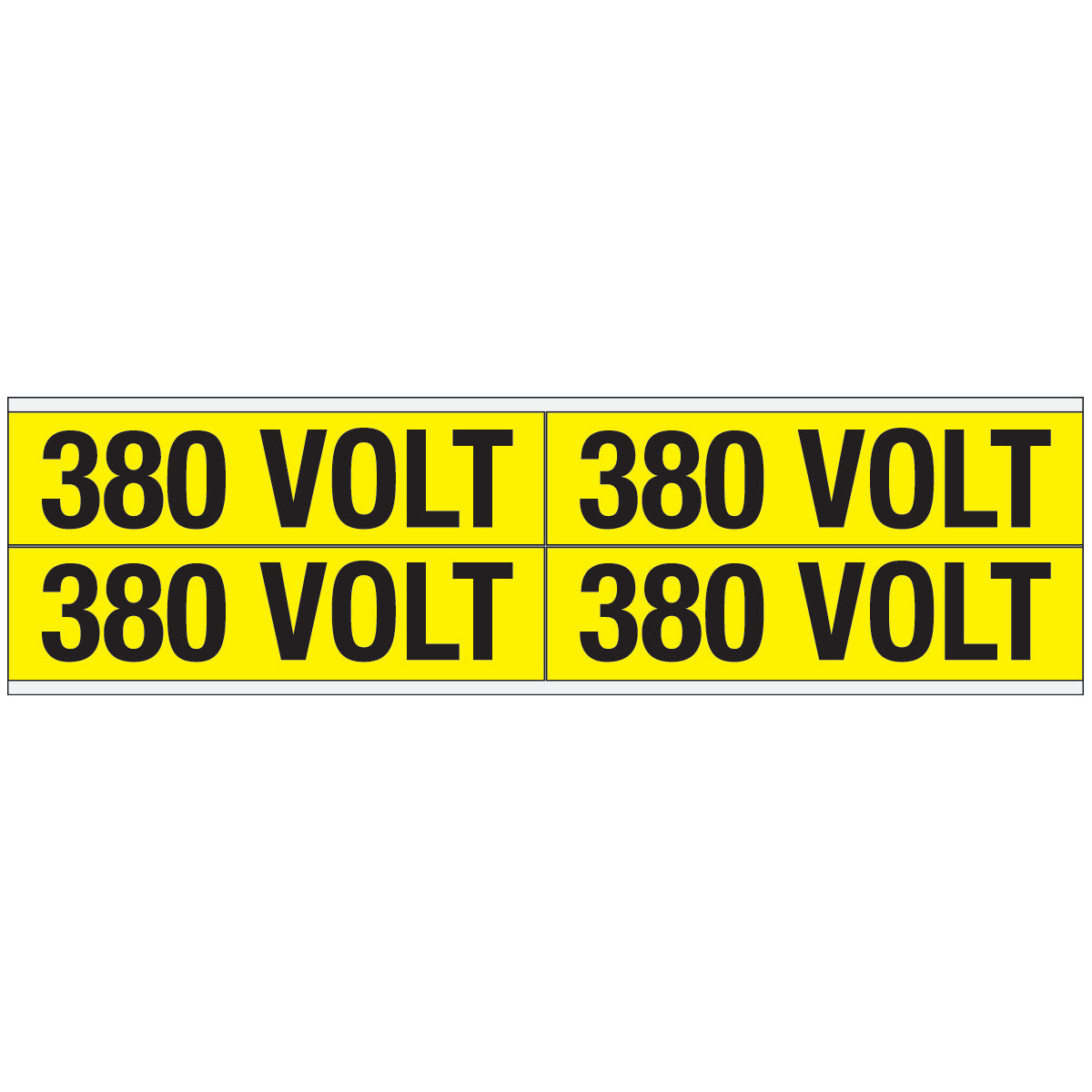 Warnschilder für die Spannungskennzeichnung - 380 VOLT