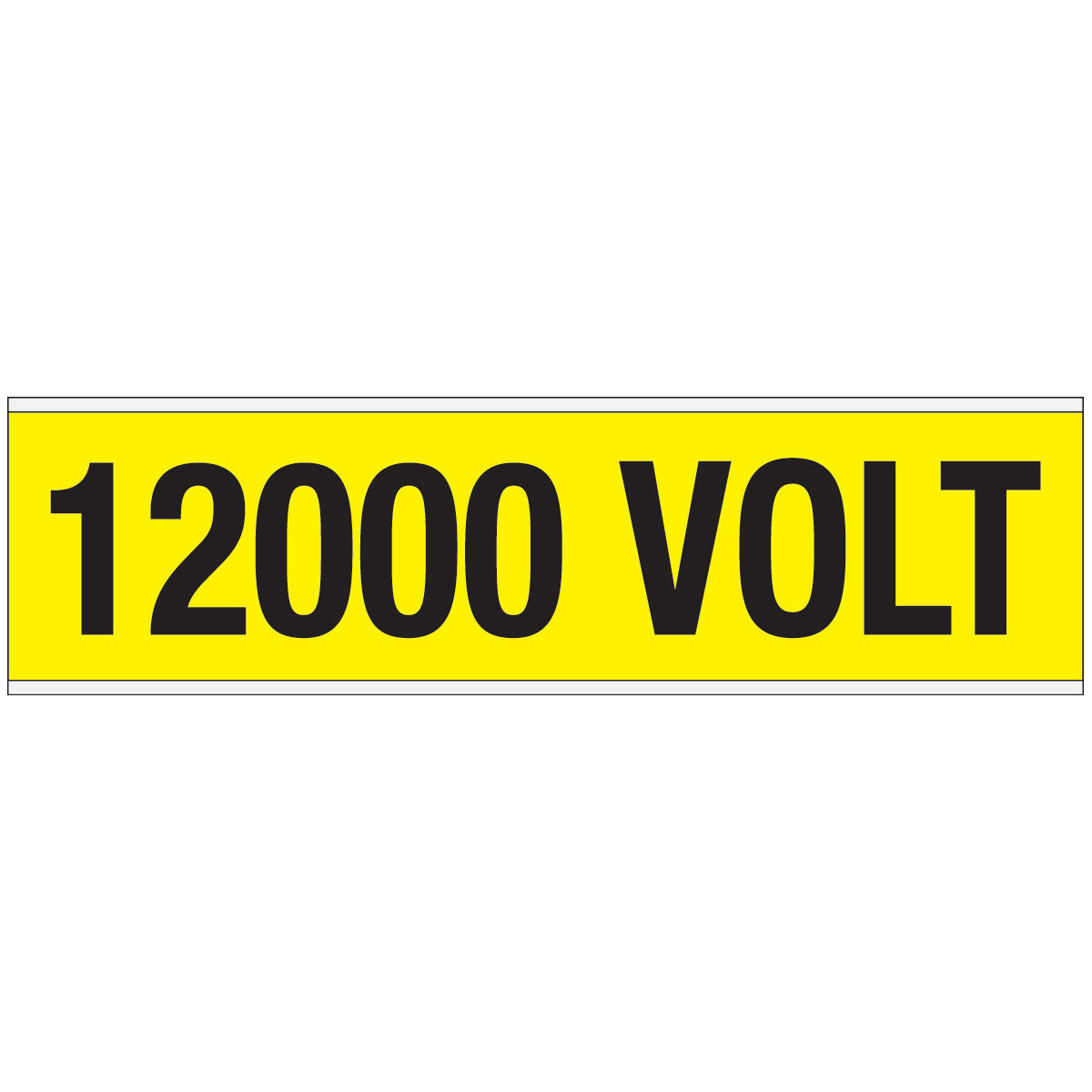 Warnschilder für die Spannungskennzeichnung - 12000 VOLT