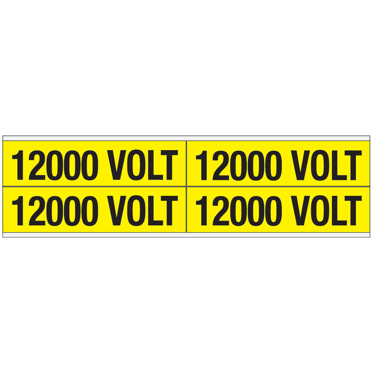 Warnschilder für die Spannungskennzeichnung - 12000 VOLT