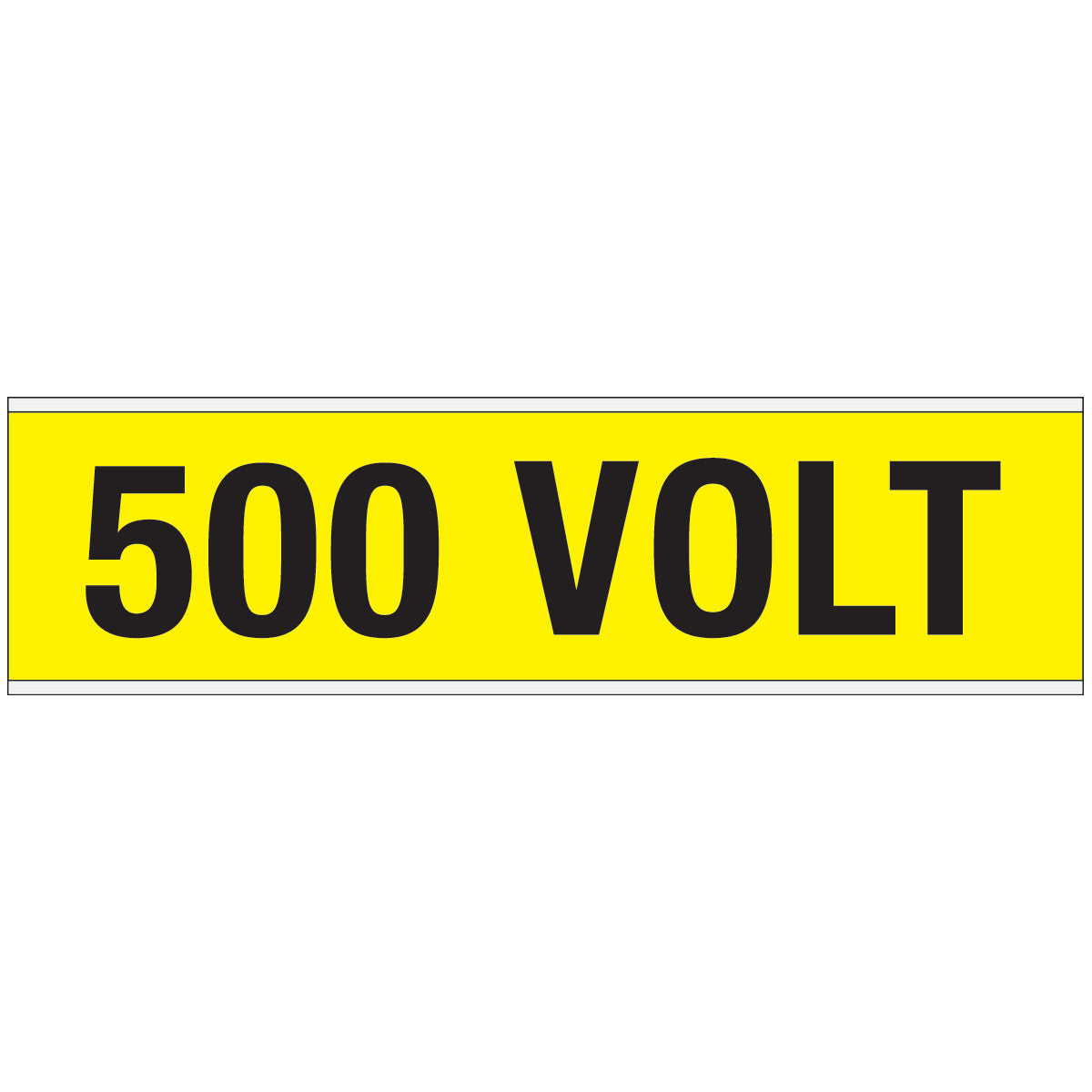 Warnschilder für die Spannungskennzeichnung - 500 VOLT