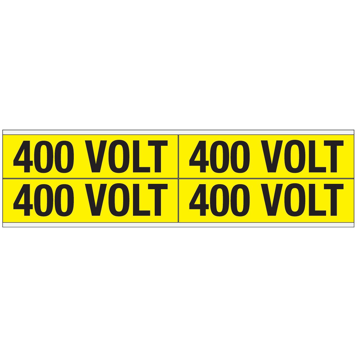 Warnschilder für die Spannungskennzeichnung - 400 VOLT