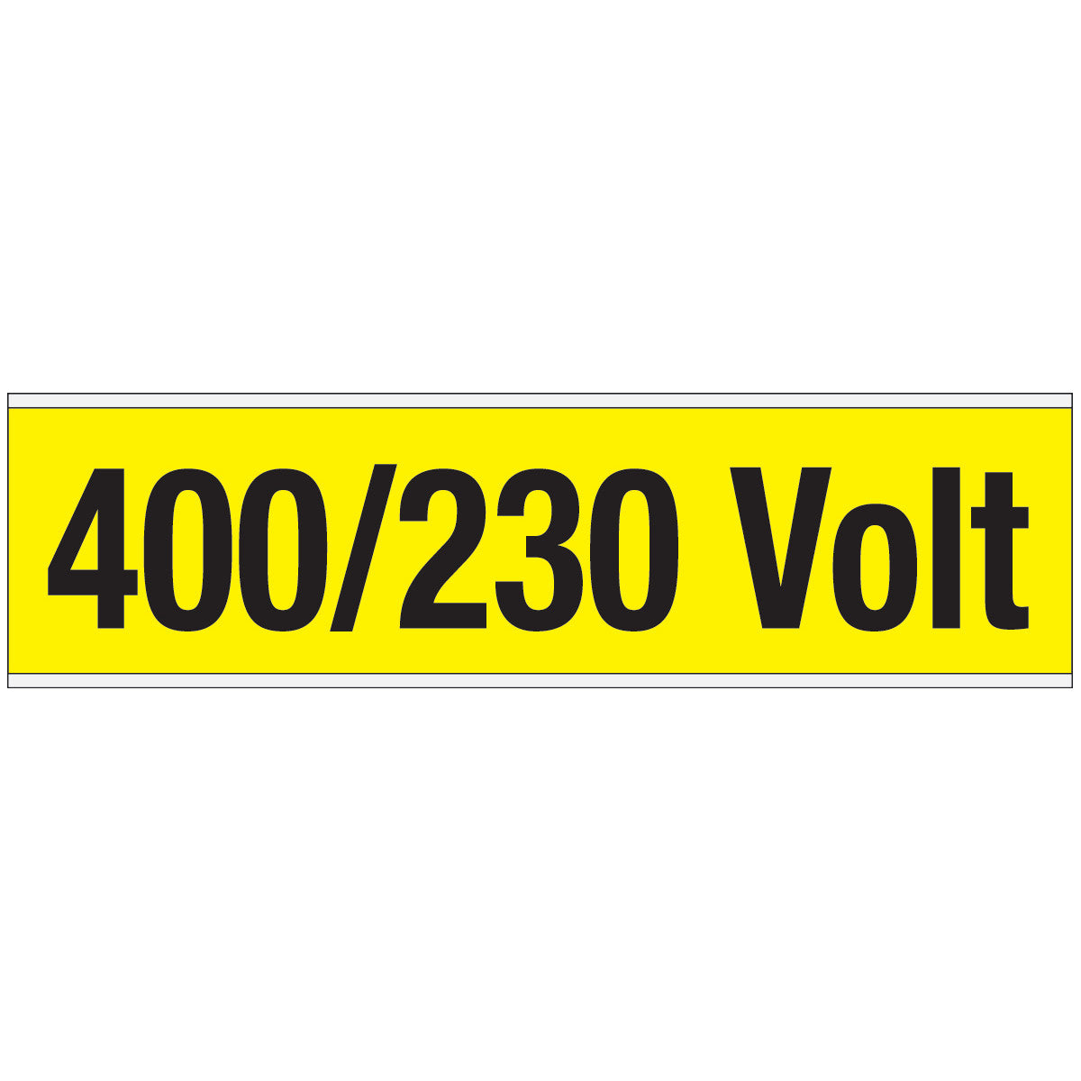 Warnschilder für die Spannungskennzeichnung - 400/230 Volt