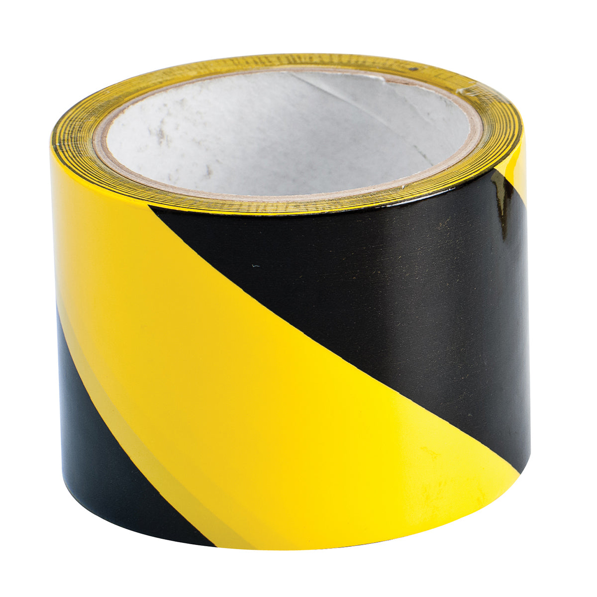 Warnbänder, selbstklebend, Schwarz/Gelb 75 mm x 33 m