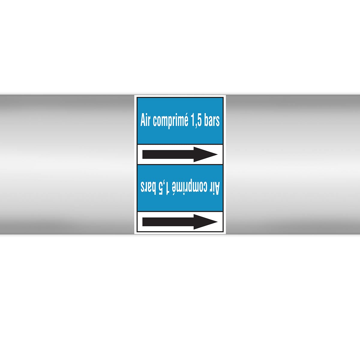 Marqueurs en rouleau continu, sans pictogramme - Air comprimé 1.5 bars (product francophone)