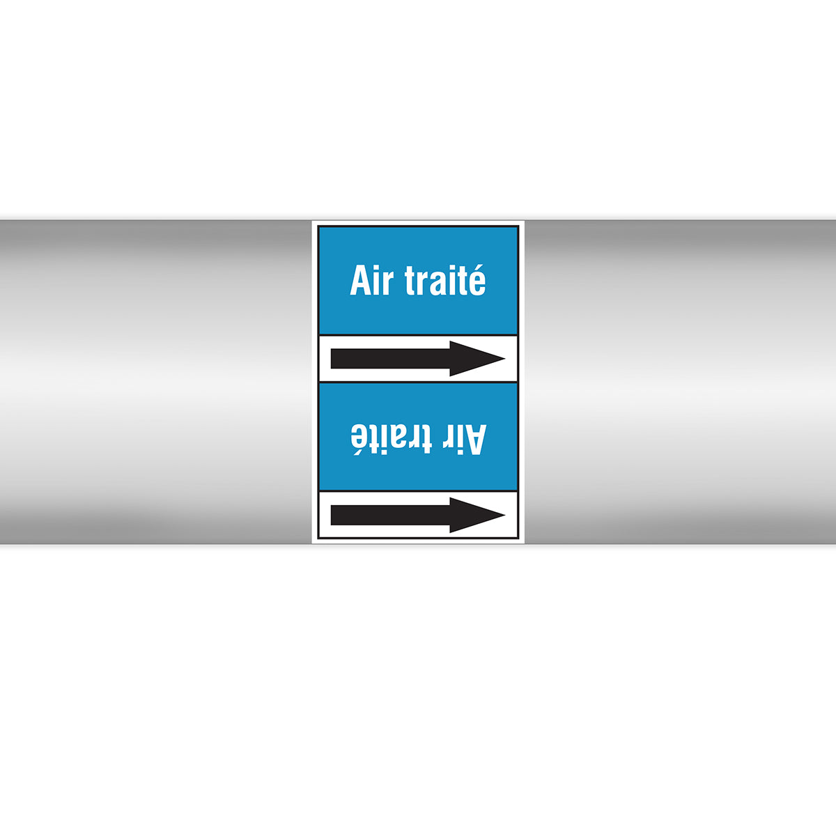 Marqueurs en rouleau continu, sans pictogramme - Air traité (produit francophone)