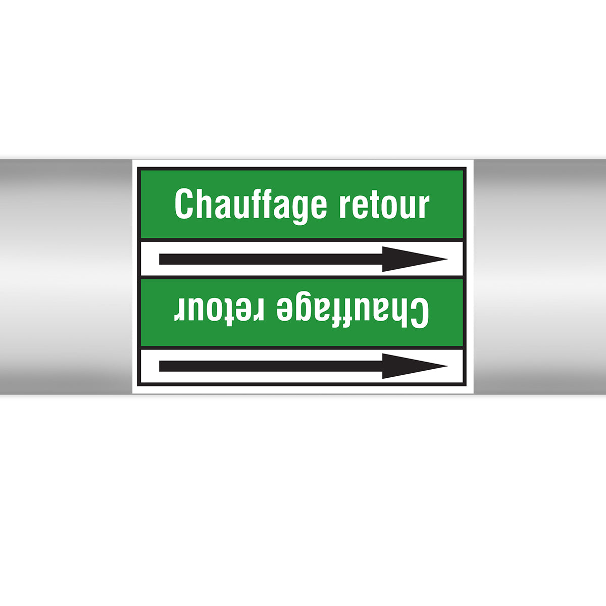 Marqueur en rouleau sans support - Retour chauffage (produit francophone)