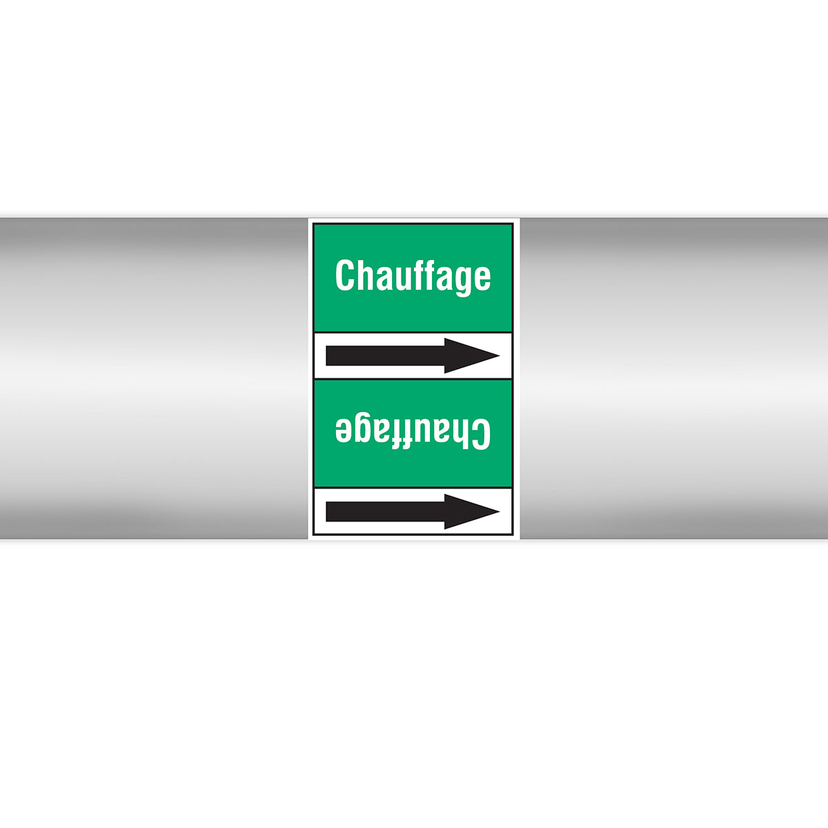 Marqueurs en rouleau continu, sans pictogramme - Chauffage (produit francophone)