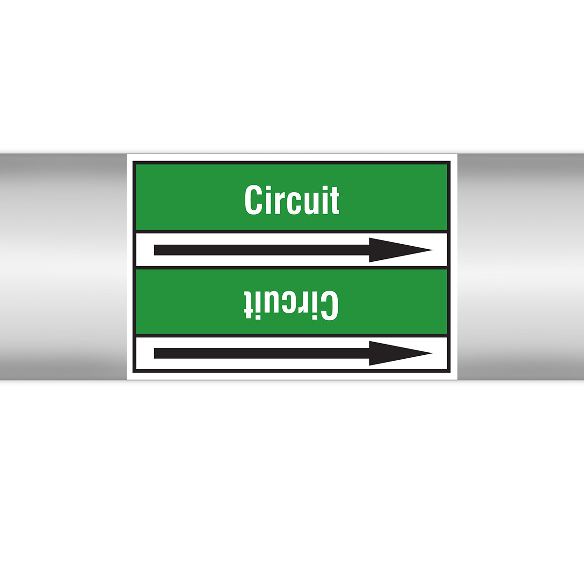Marqueurs en rouleau continu, sans pictogramme - Circuit (produit francophone)