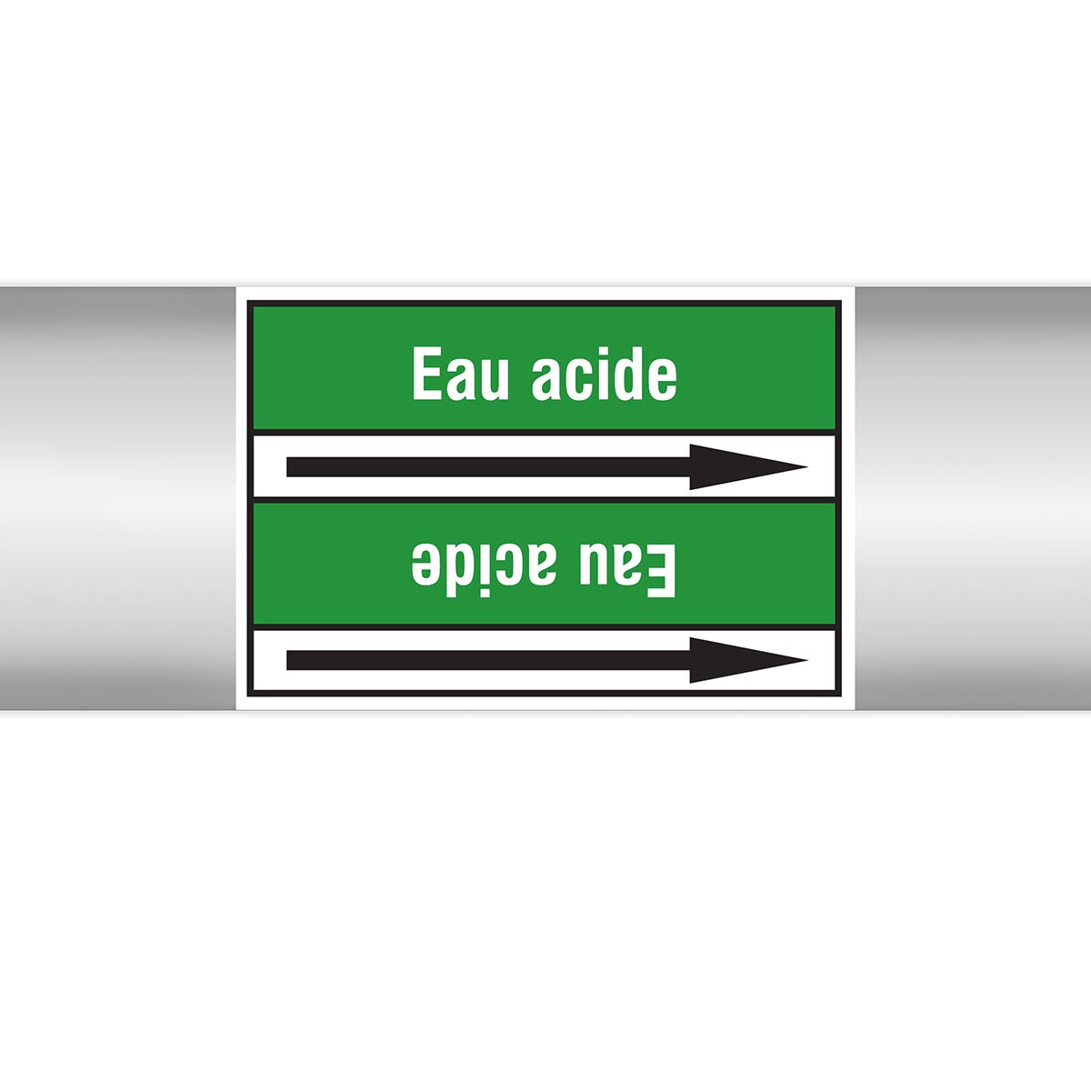 Marqueurs en rouleau continu, sans pictogramme - Eau acide (produit francophone)