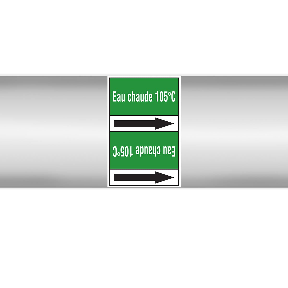 Marqueurs en rouleau continu, sans pictogramme - Eau chaude 105°C (produit francophone)