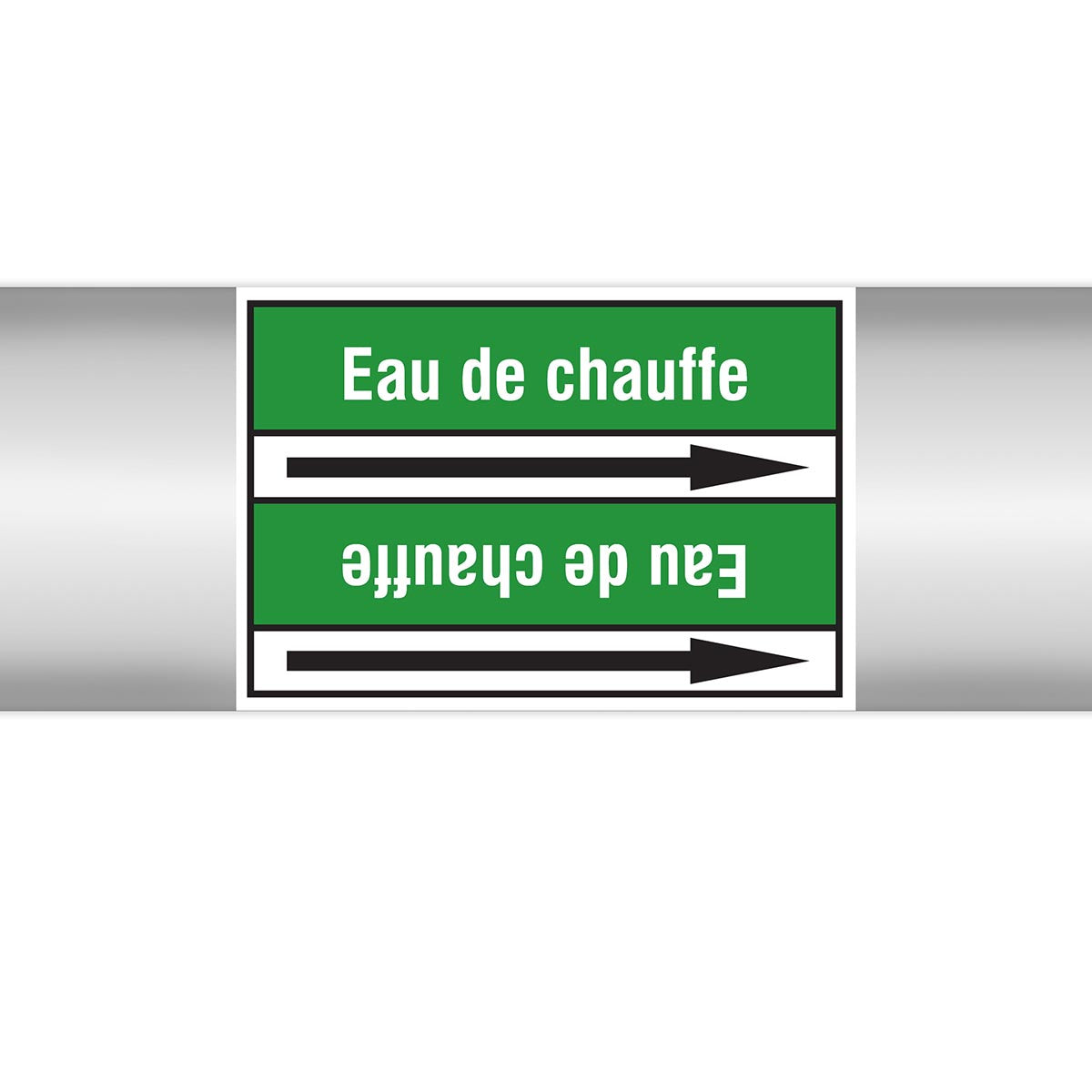 Marqueurs en rouleau continu, sans pictogramme - Eau de chauffe (produit francophone)