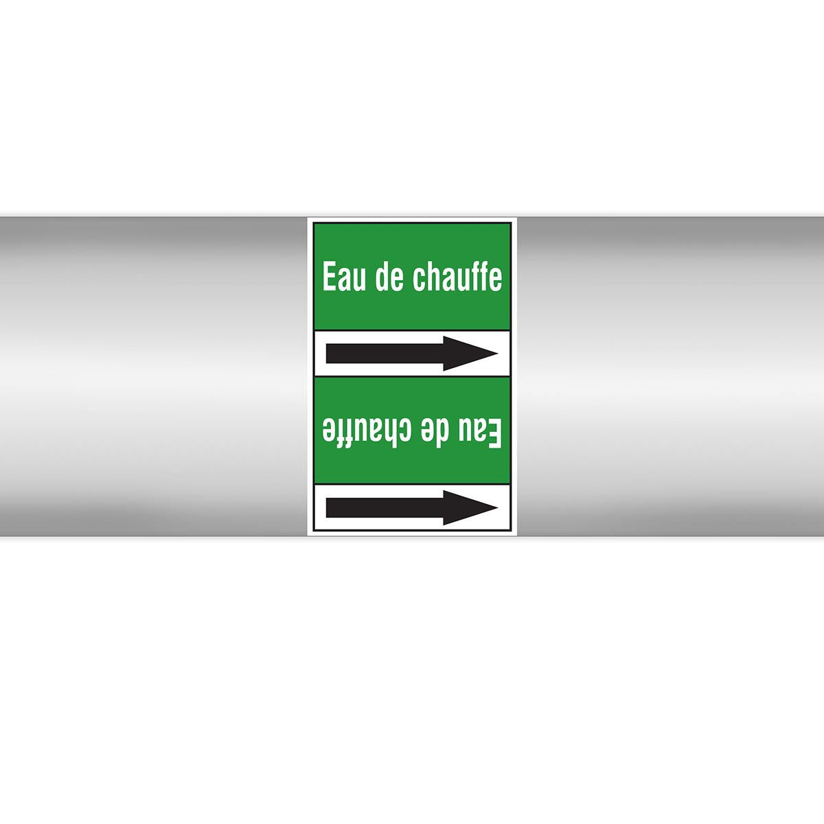 Marqueurs en rouleau continu, sans pictogramme - Eau de chauffe (produit francophone)