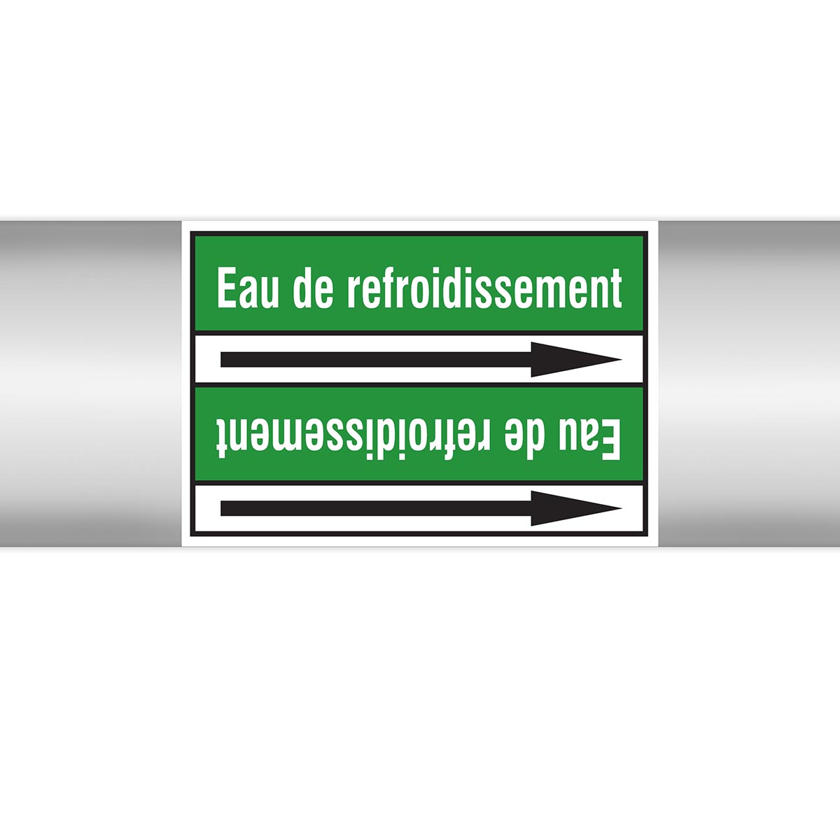 Marqueurs en rouleau continu, sans pictogramme - Eau de refroidissement (produit francophone)