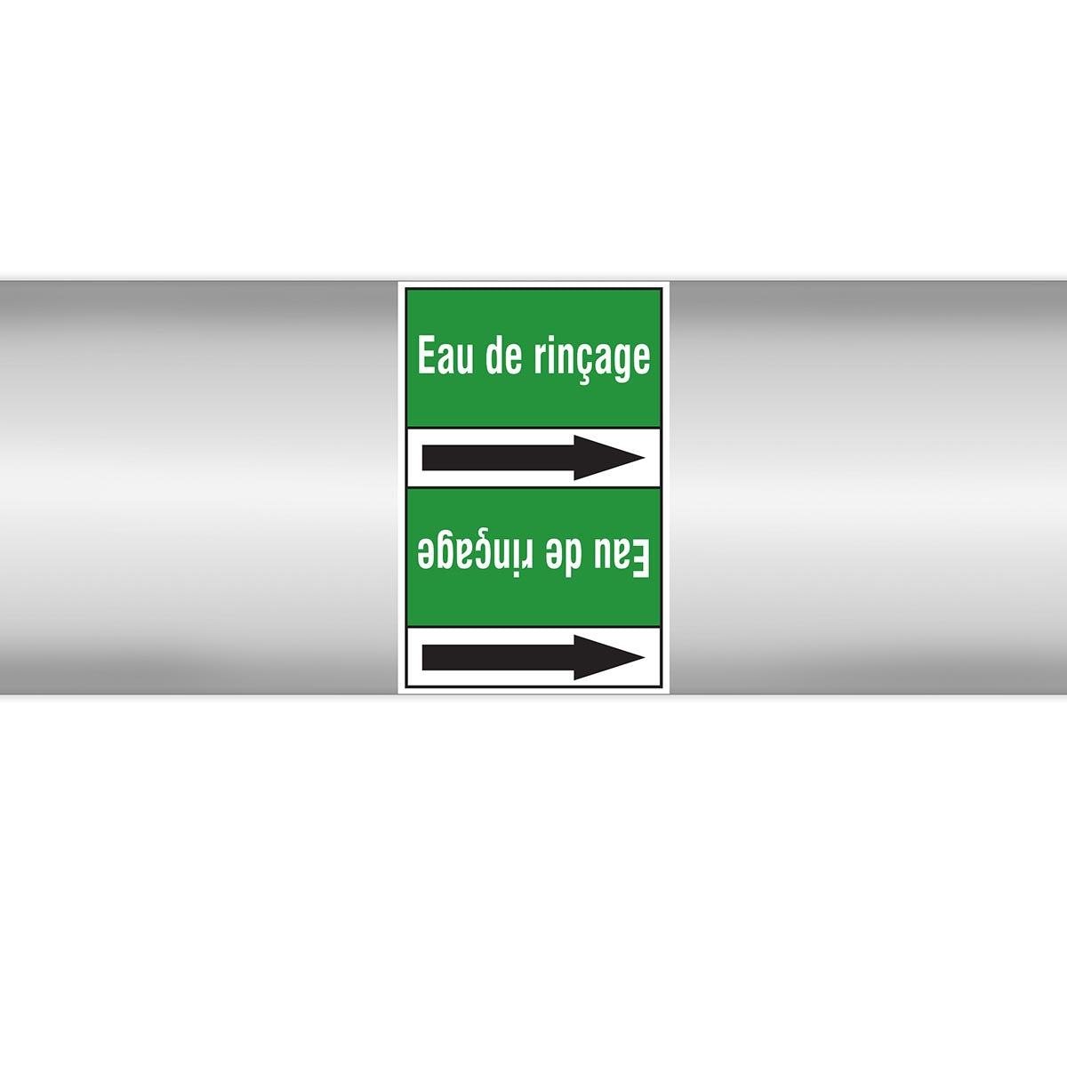 Marqueurs en rouleau continu, sans pictogramme - Eau de rinçage (produit francophone)