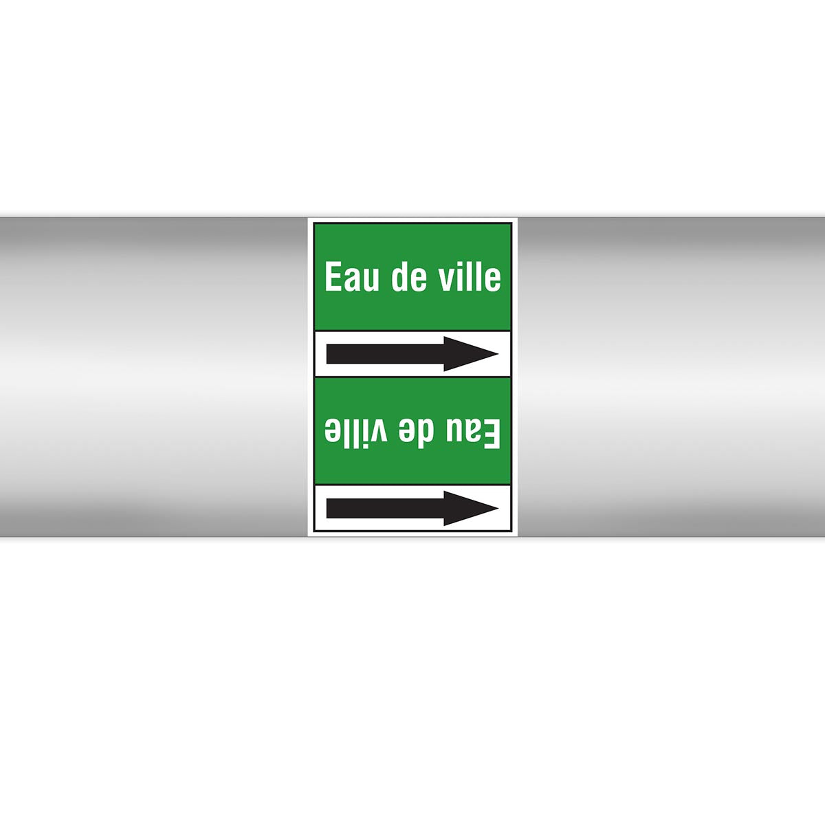 Marqueurs en rouleau continu, sans pictogramme - Eau de ville (produit francophone)