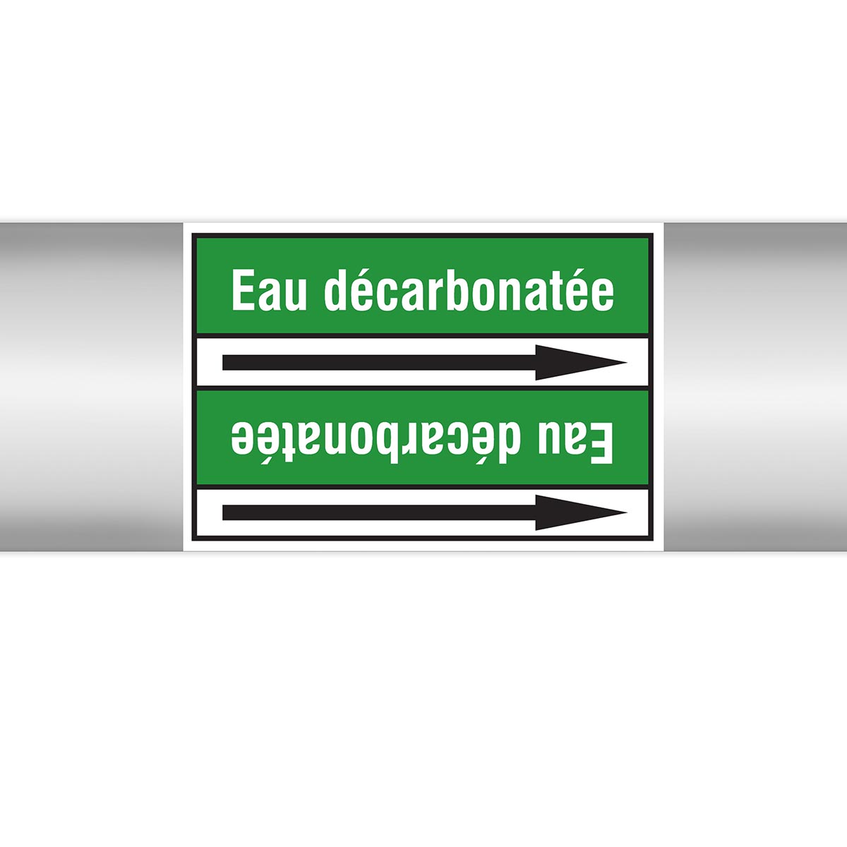 Marqueurs en rouleau continu, sans pictogramme - Eau décarbonatée (produit francophone)