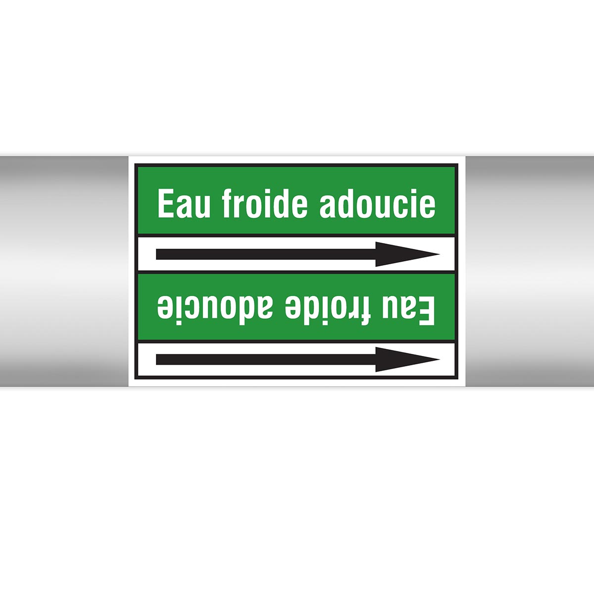 Marqueurs en rouleau continu, sans pictogramme - Eau froide adoucie (produit francophone)