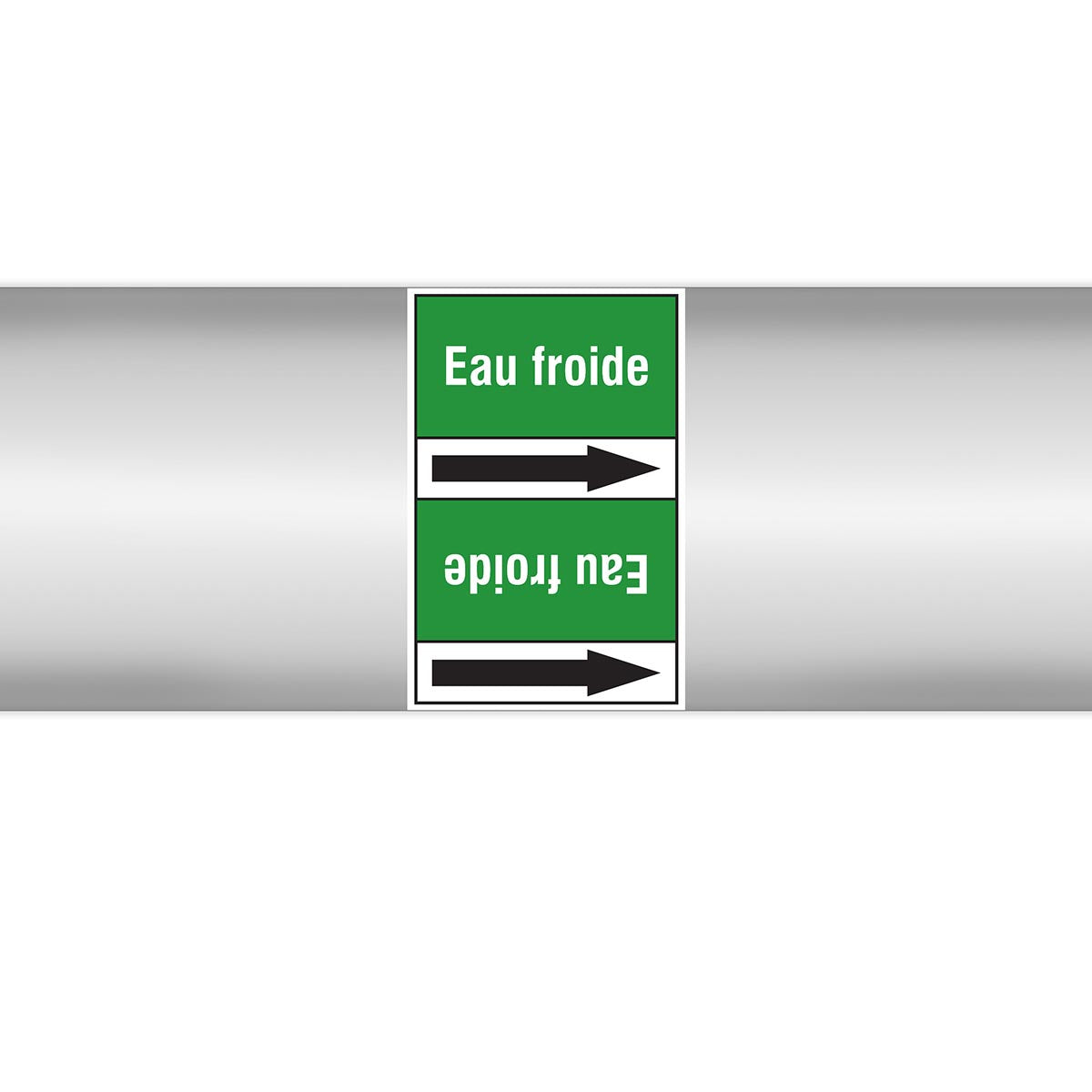 Marqueurs en rouleau continu, sans pictogramme - Eau froide (produit francophone)