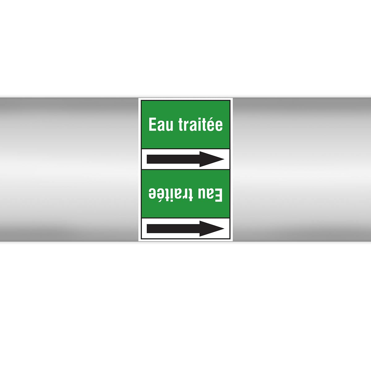 Marqueurs en rouleau continu, sans pictogramme - Eau traitée (produit francophone)