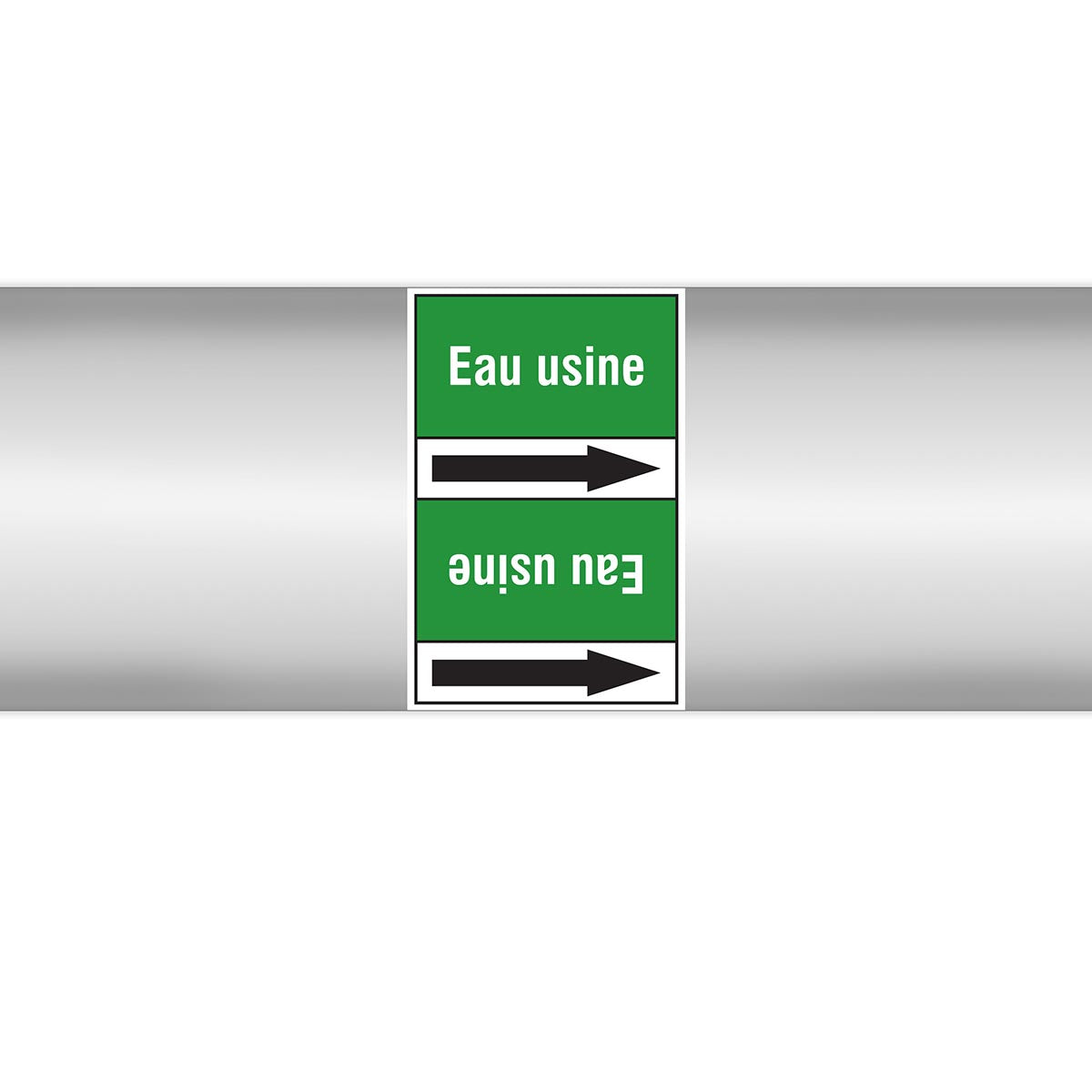 Marqueurs en rouleau continu, sans pictogramme - Eau usine (produit francophone)
