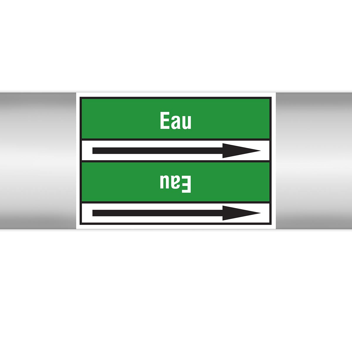 Marqueurs en rouleau continu, sans pictogramme - Eau (product francophone)