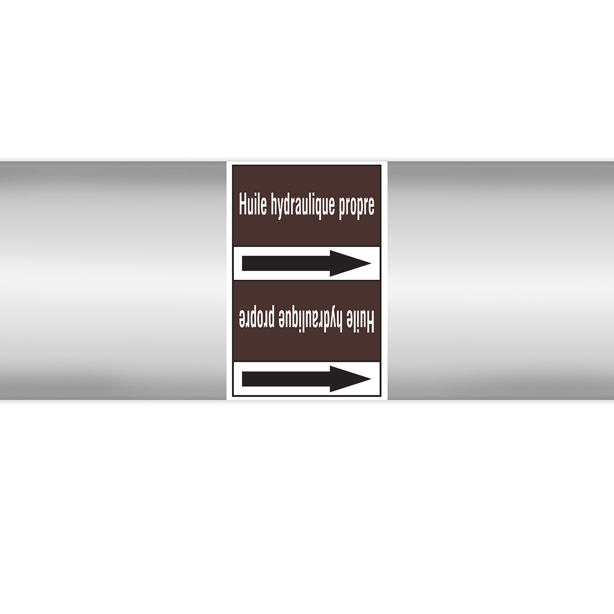 Marqueurs en rouleau continu, sans pictogramme - Huile hydraulique propre (produit francophone)