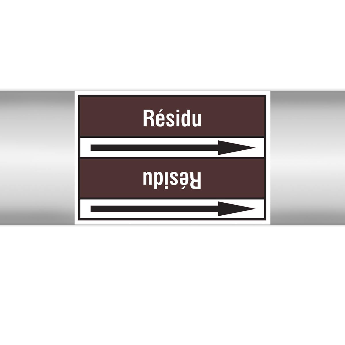 Marqueurs en rouleau continu, sans pictogramme - Résidu (product francophone)