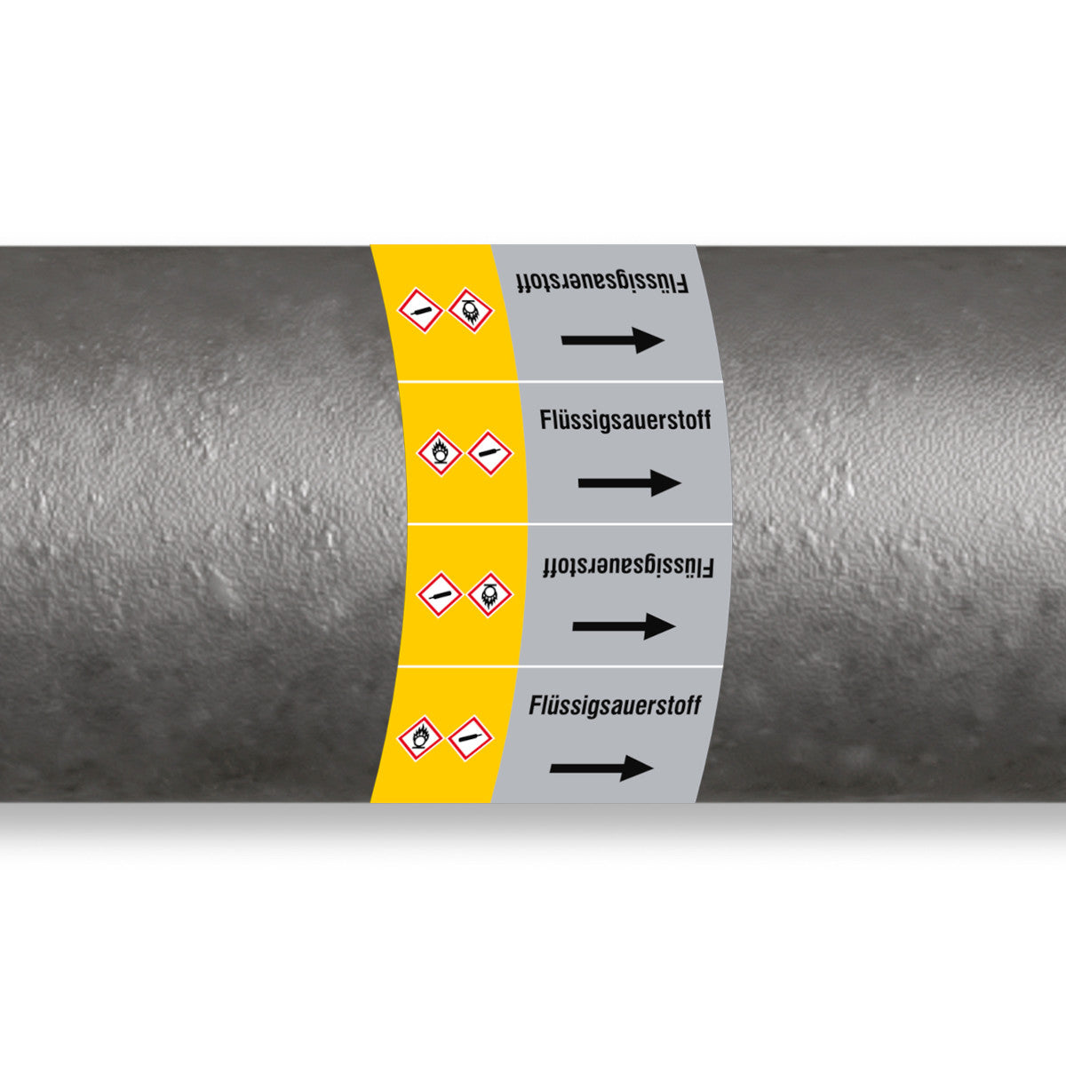 Marqueurs de tuyaux ISO 20560 - Gaz
