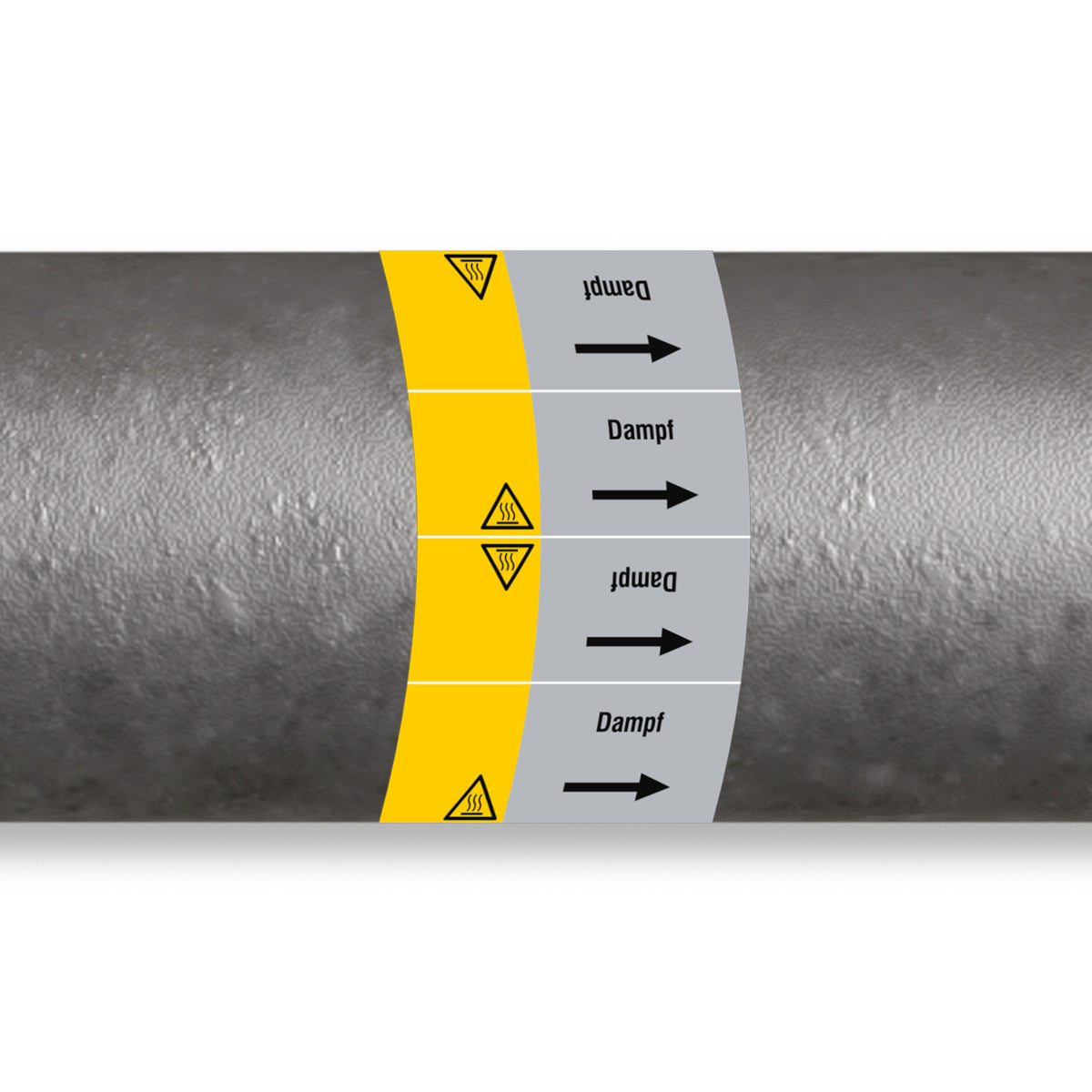 ISO 20560 Rohrmarkierer - Gas