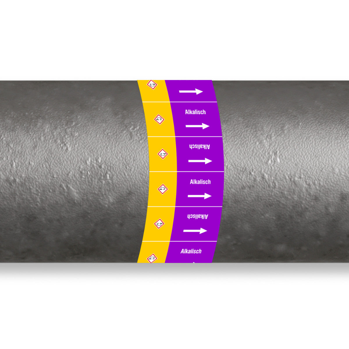 ISO 20560 Marqueurs de tuyauterie - alcalis