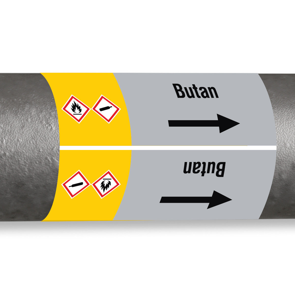 ISO 20560 Rohrmarkierer - Gas