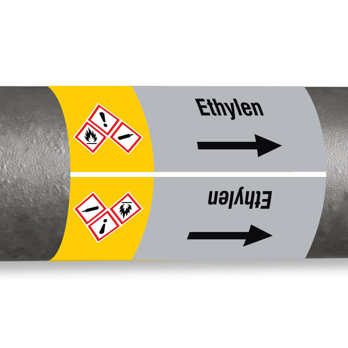 Marqueurs de tuyaux ISO 20560 - Gaz